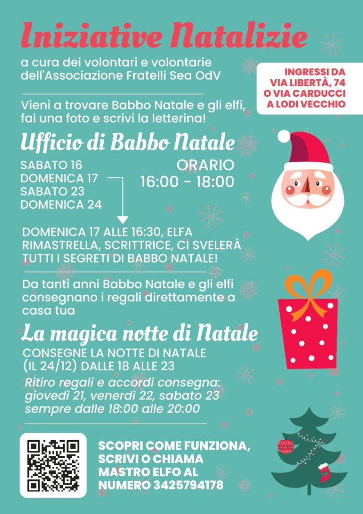 Iniziative Natalizie 2023 con Babbo Natale e i suoi elfi ed elfe!